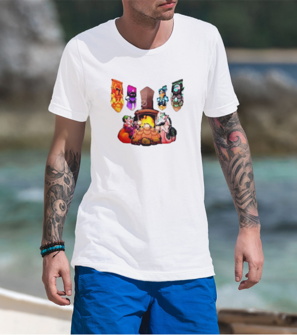 Terraria Banners Campfire Cozy Gaming Session T-Shirt