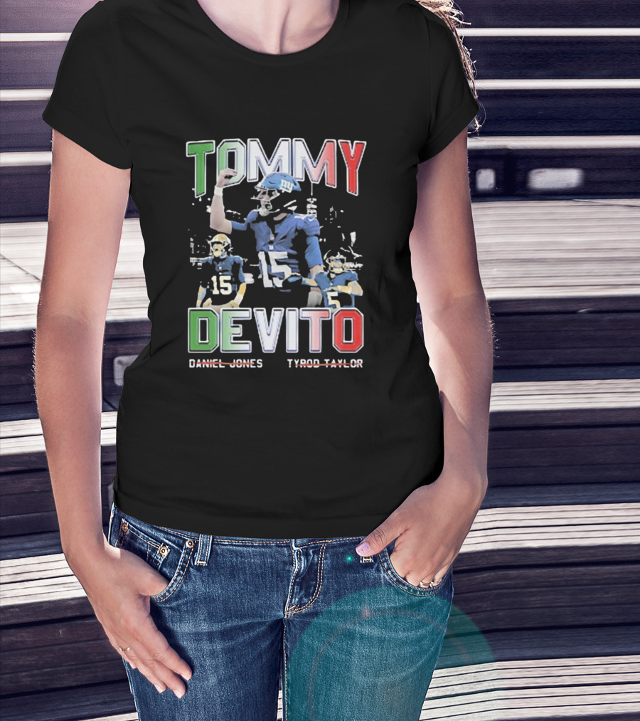 Tommy Devito New York Giants Daniel Jones Tyrod Taylor T-Shirt
