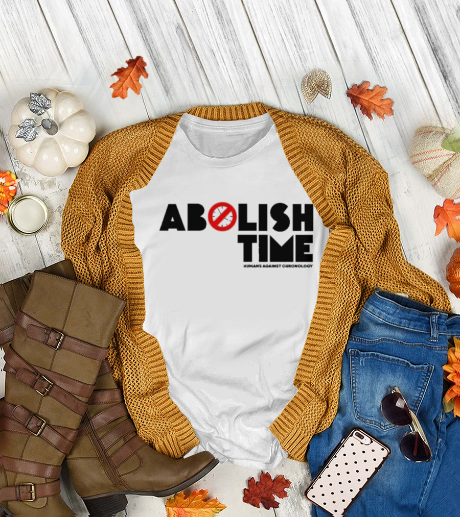 Abolish Time Symbol With Humans Against Chronology T-Shirt