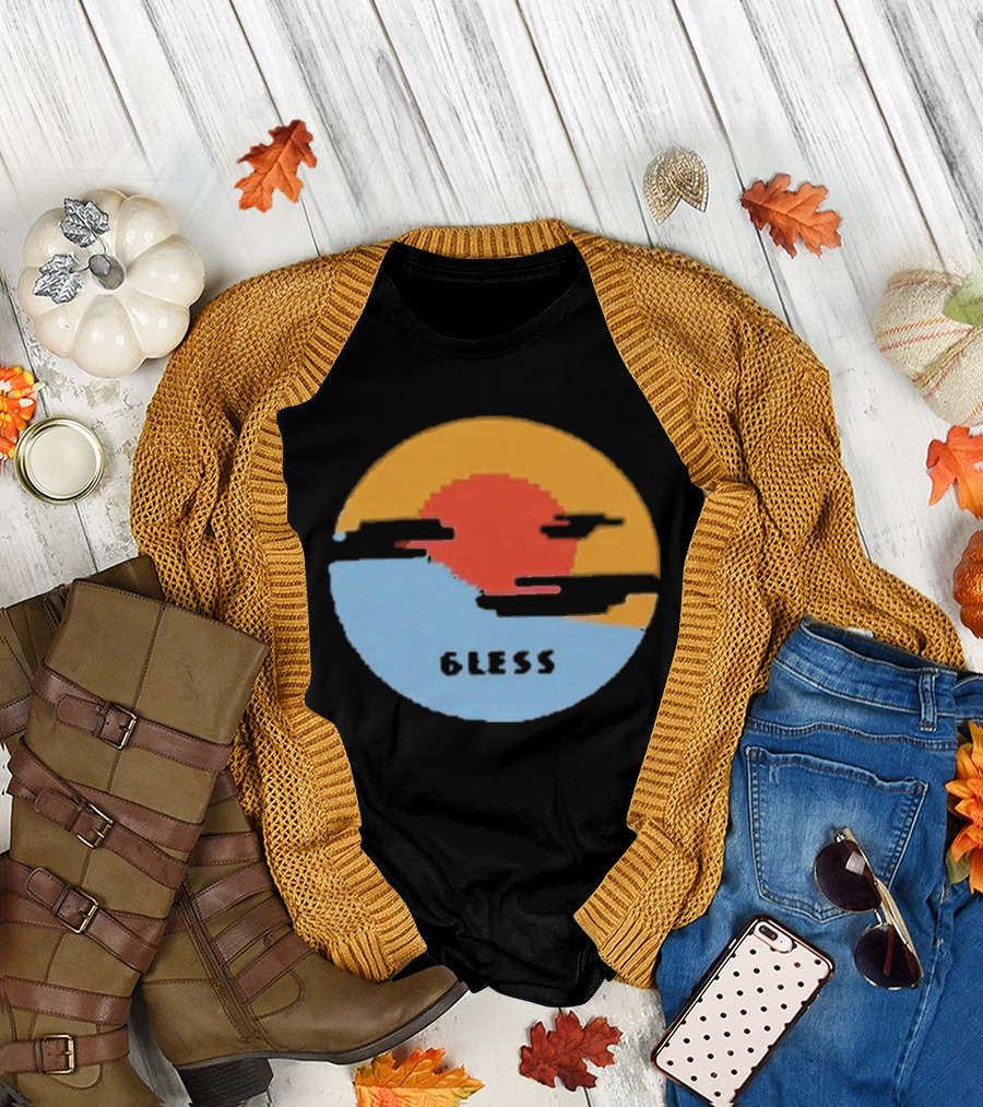 Pixel Sunset Six Less T-Shirt