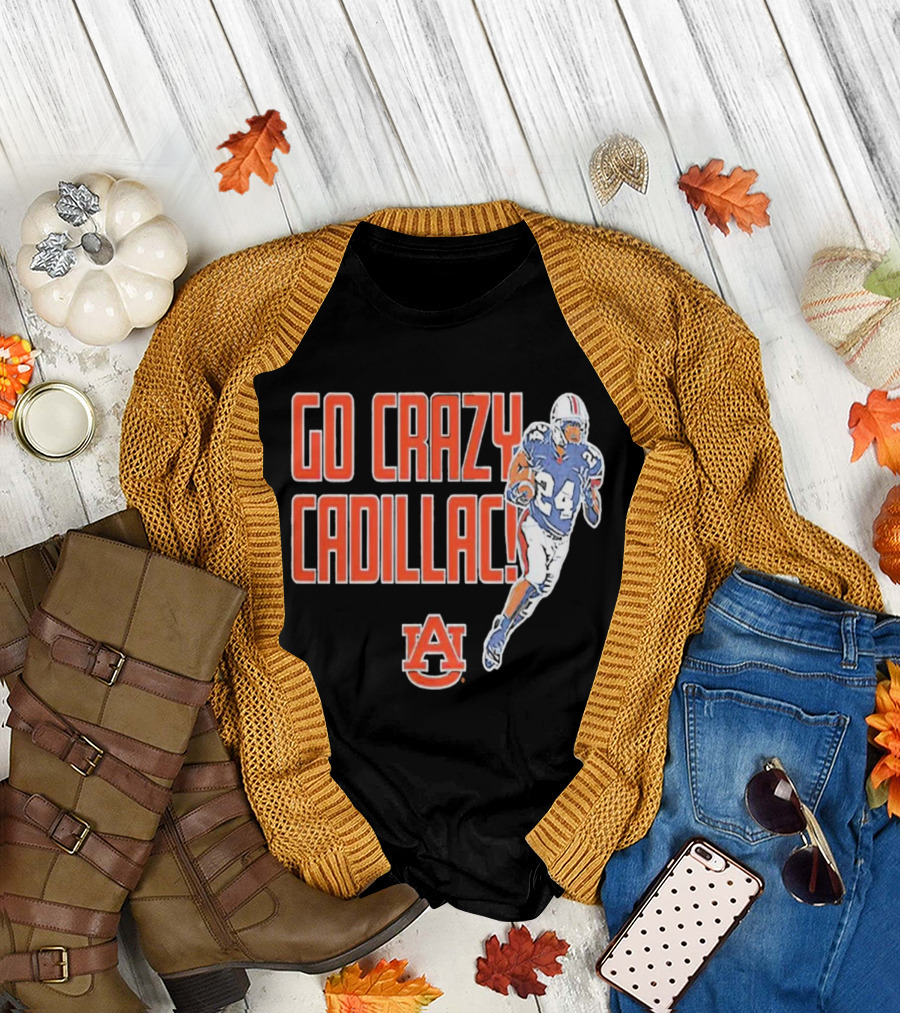 Go Crazy Cadillac Auburn Tigers Football 24 T-Shirt