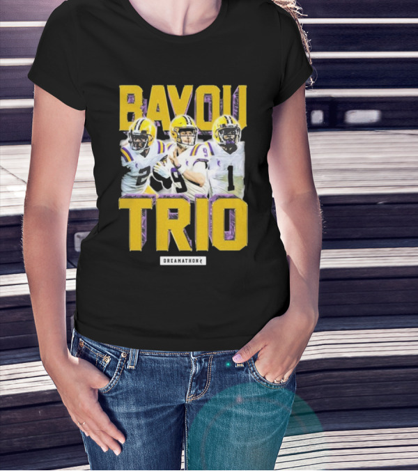 Bayou Trio Dreamathon Justin Jefferson Joe Burrow Ja'Marr Chase T-Shirt