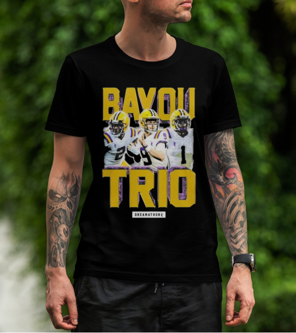 Bayou Trio Dreamathon Justin Jefferson Joe Burrow Ja'Marr Chase T-Shirt