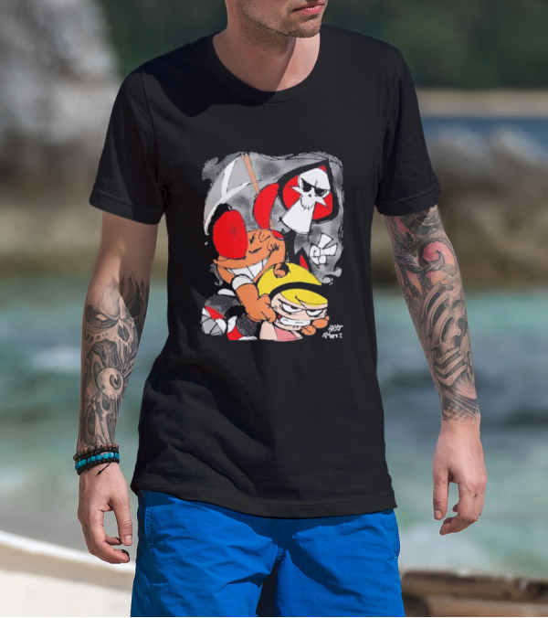 Grim Adventures Billy Mandy Cartoon Network Fan Art Freddy Ramirez T-Shirt