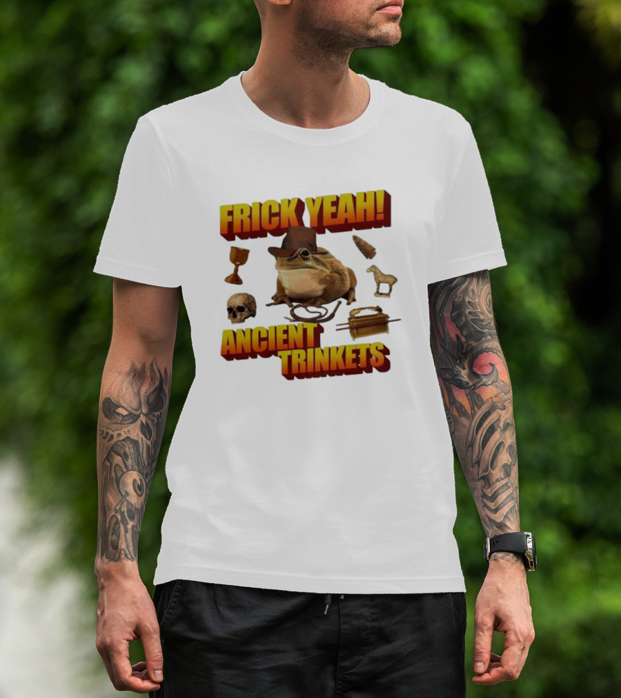 Frick Yeah Cowboy Frog Ancient Trinkets T-Shirt