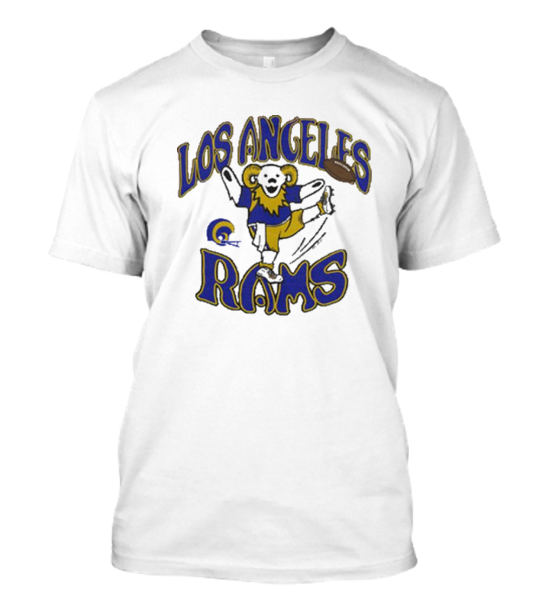 Los Angeles Rams Dancing Mascot Football Vintage Homage T-Shirt