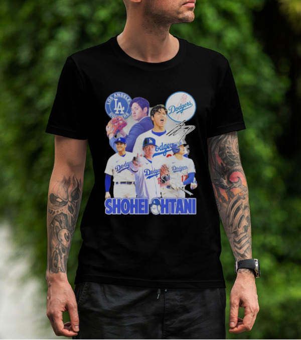 Los Angeles Dodgers Shohei Ohtani Dodger Stadium Arrival T-Shirt