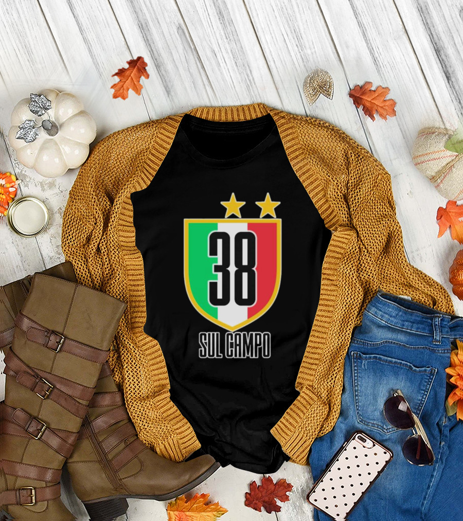 Sul Campo 38 Italy Shield with Stars T-Shirt