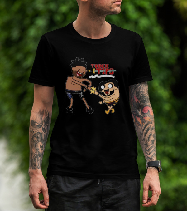 Touching Tips M Men On Mushrooms T-Shirt