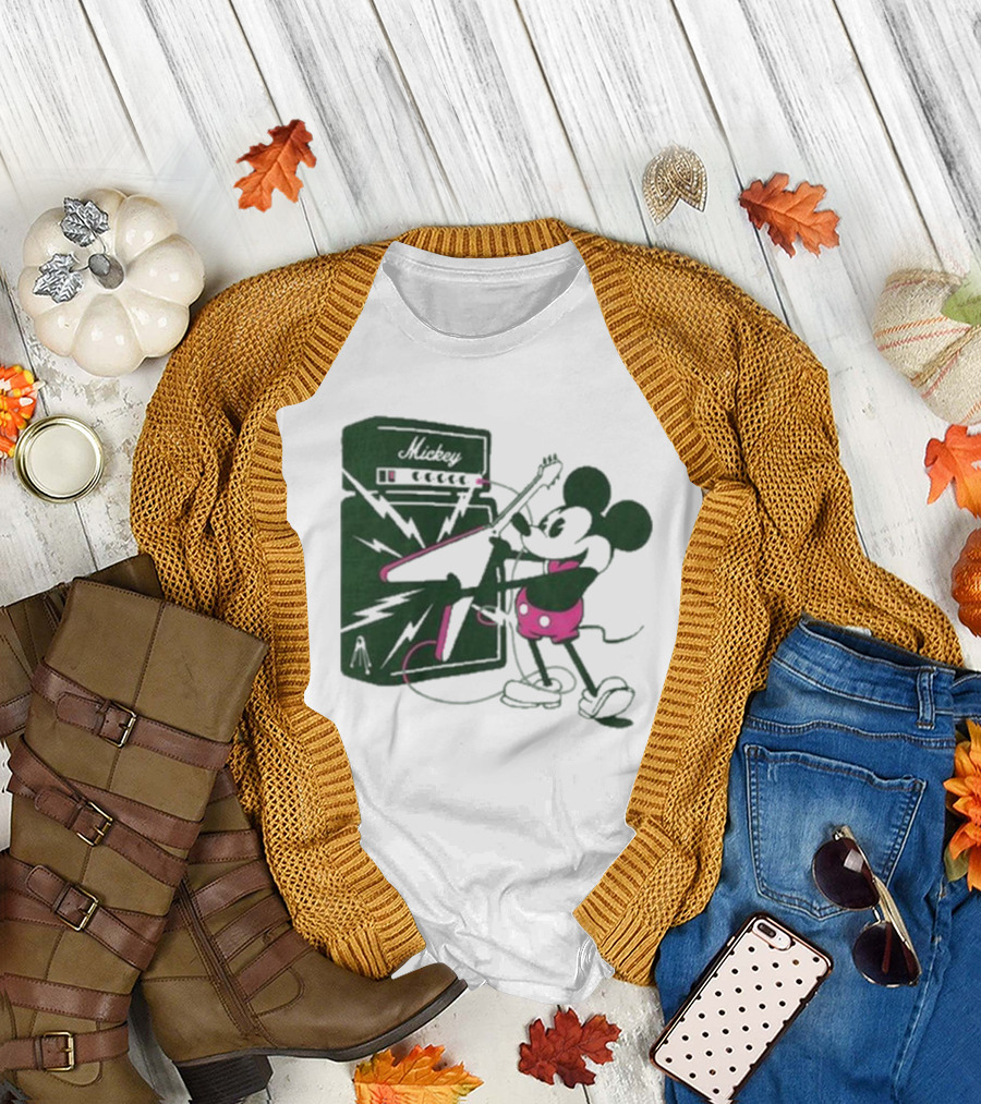 Rocker Mickey Electric Guitar Amplifier by Kii Arens T-Shirt