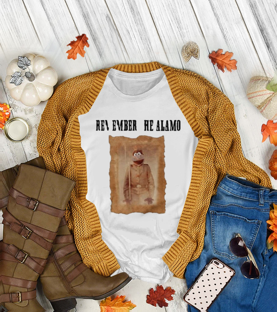 R Remember R He Alamo Lucca International Muppet Gonzo T-Shirt