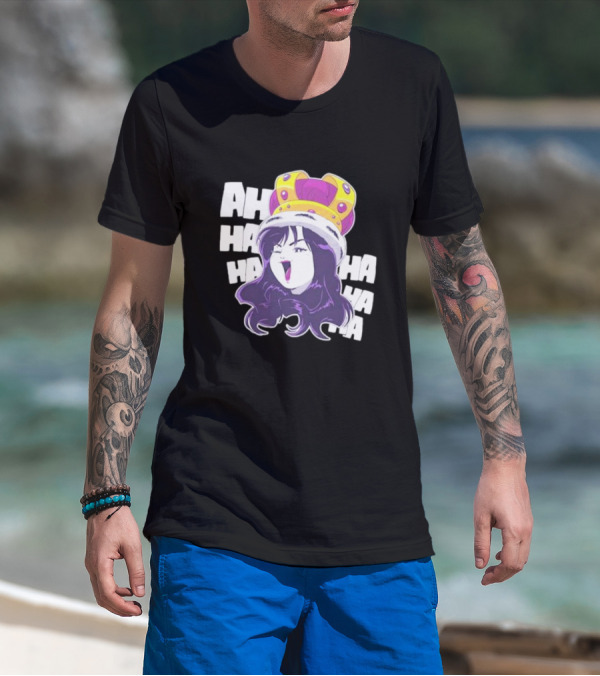 Ms Sakura Haha King Crown Laugh T-Shirt