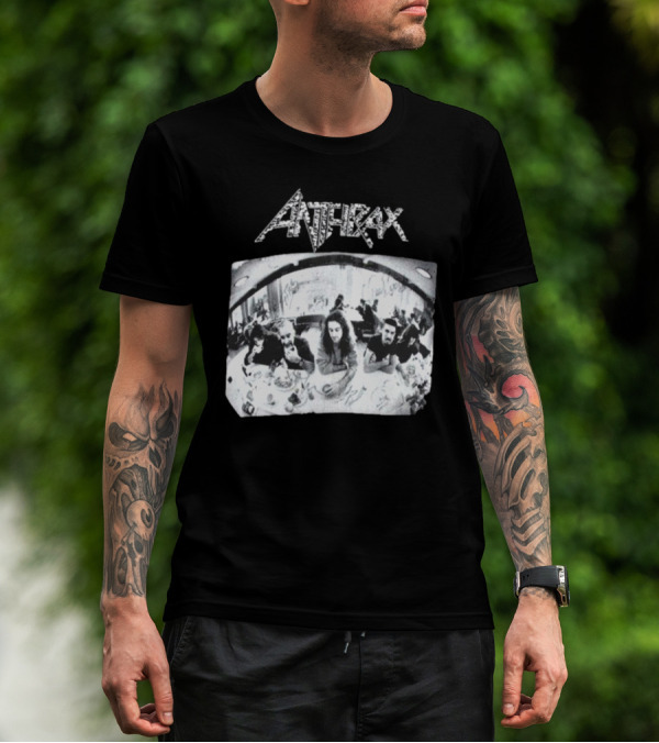 Anthrax Sound Of White Noise Rare Vintage Style Band Diner Scene T-Shirt