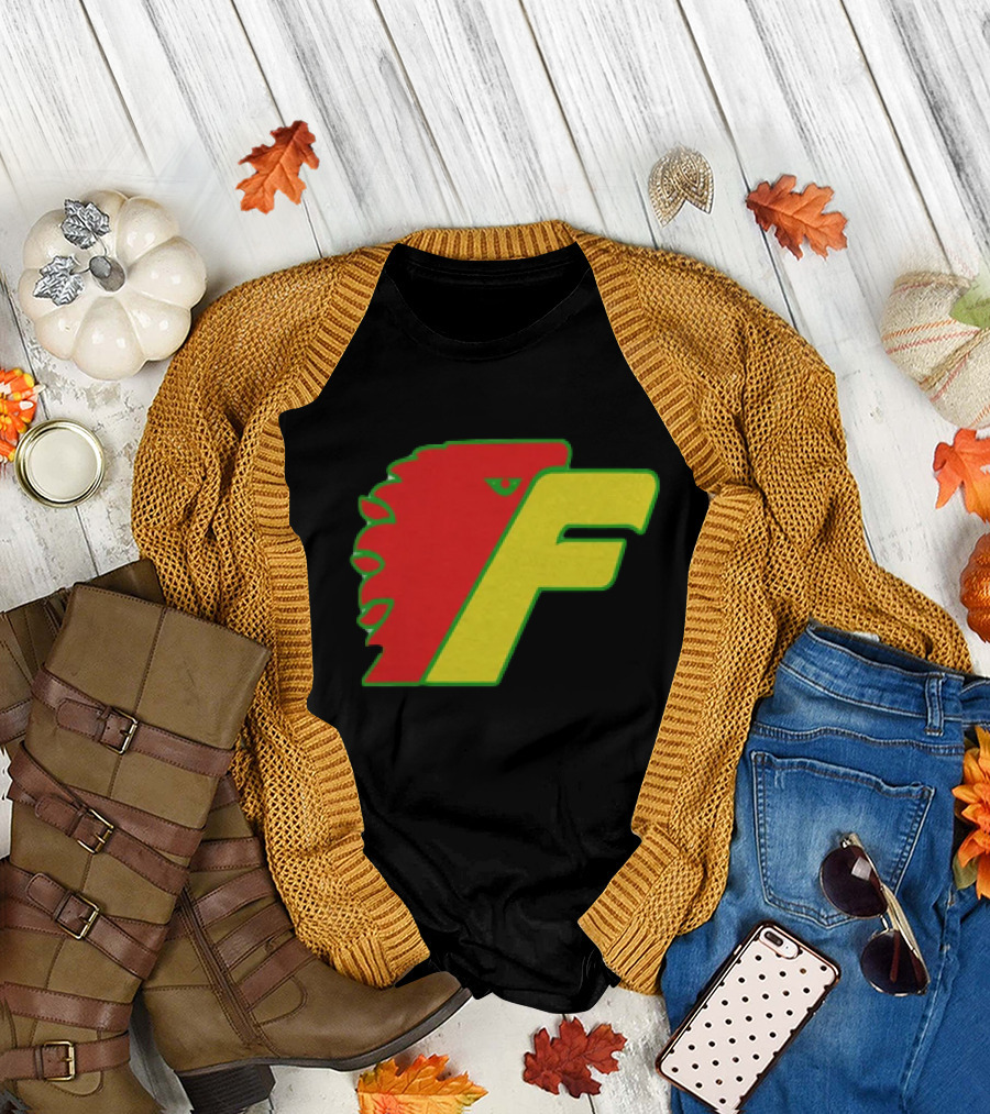 Philadelphia Firebirds Hockey Logo Red Green Yellow F T-Shirt