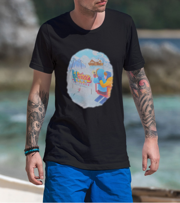 Kurtis Conner Merch Town Ski Lodge Scenic Winter T-Shirt