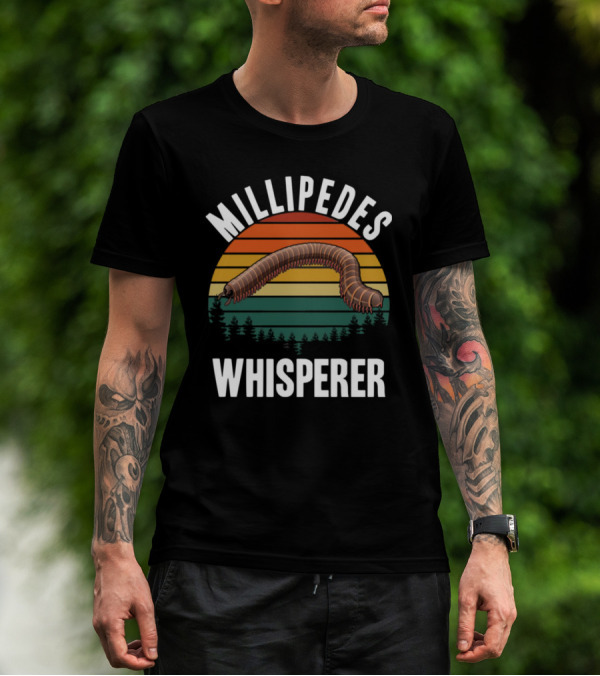 Millipedes Whisperer Vintage Sunset Forest T-Shirt