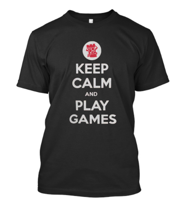 Keep Calm And Play Games Dice Tower T-Shirt