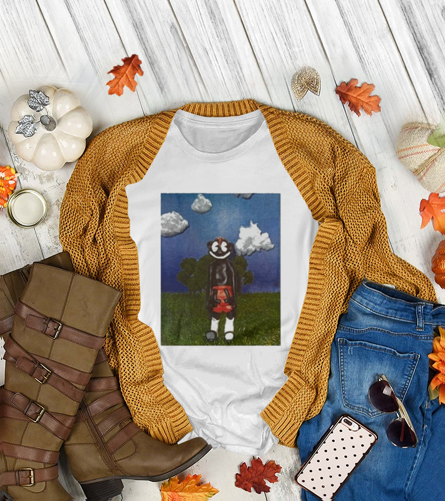 Lil Darkie Sunrise Character With Clouds And Trees T-Shirt
