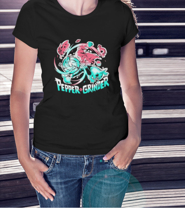 Pepper Grinder Cartoon Characters Rush Adventure T-Shirt