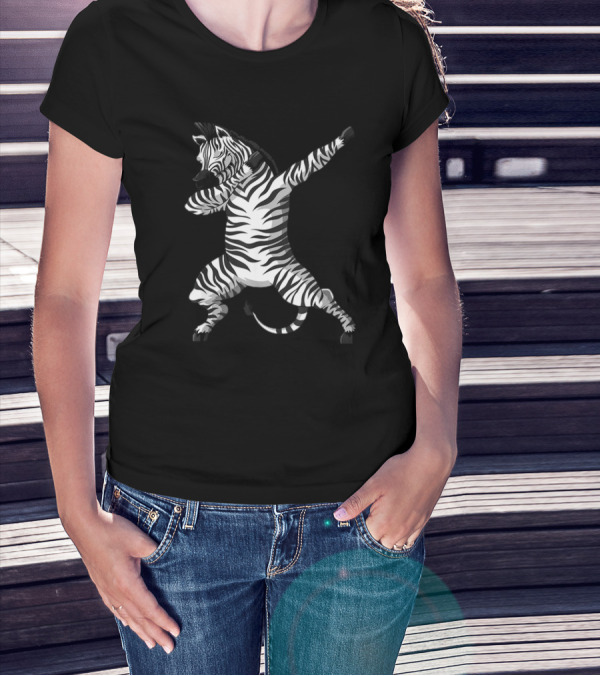 Funny Zebra Dab Dabbing Zoo Africa Safari Animal Lover T-Shirt