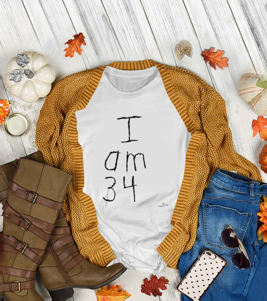 I Am 34 by Marcus Pork T-Shirt