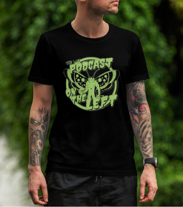 The Last Podcast On The Left Mothman Neon T-Shirt