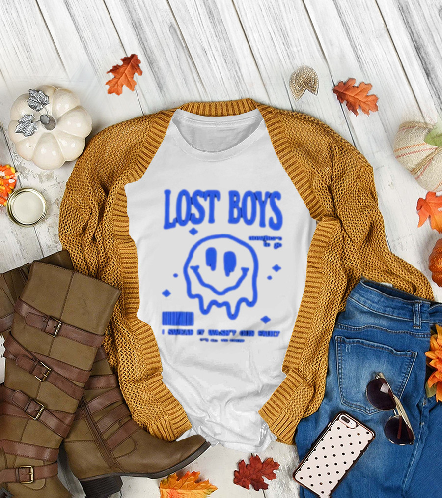Lost Boys Nowhere to Go Barcode I Swear It Wasn't Our Fault T-Shirt