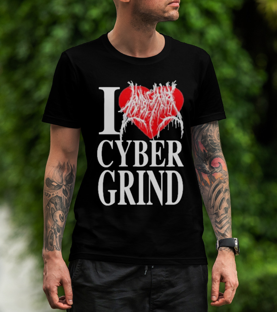 I Love Zombieshark Cybergrind T-Shirt