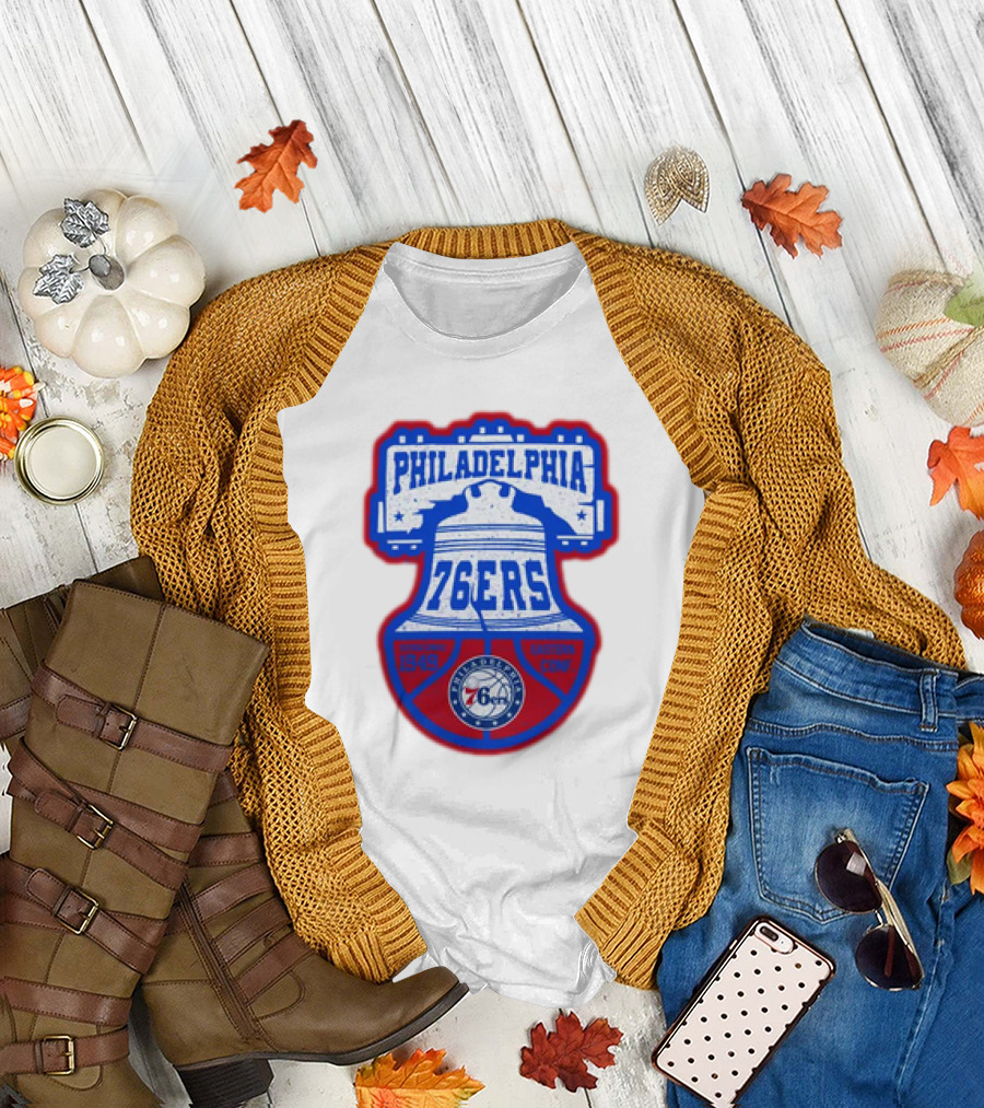 Philadelphia 76Ers 1949 Eastern Conference Liberty Bell T-Shirt