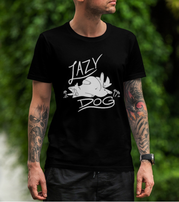 Lazy Dog Sleeping Art By Sloshdog T-Shirt