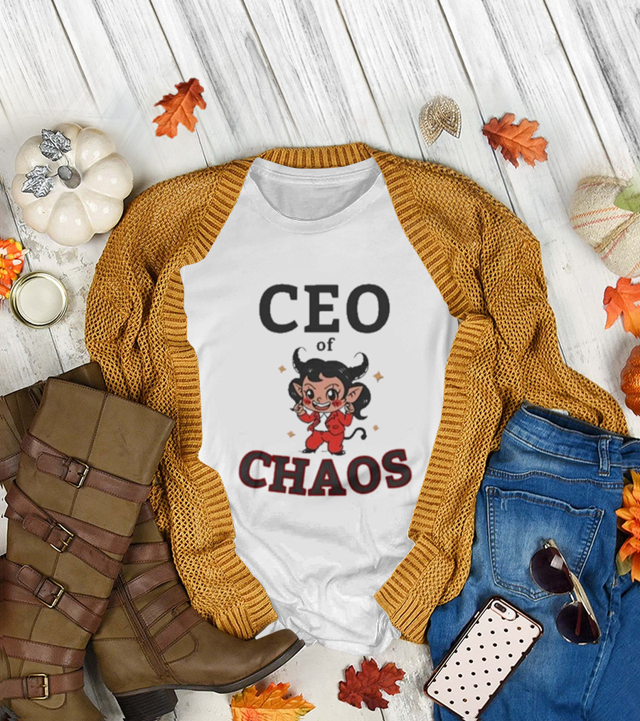 CEO Of Chaos Firepetalsco Little Devil Character T-Shirt