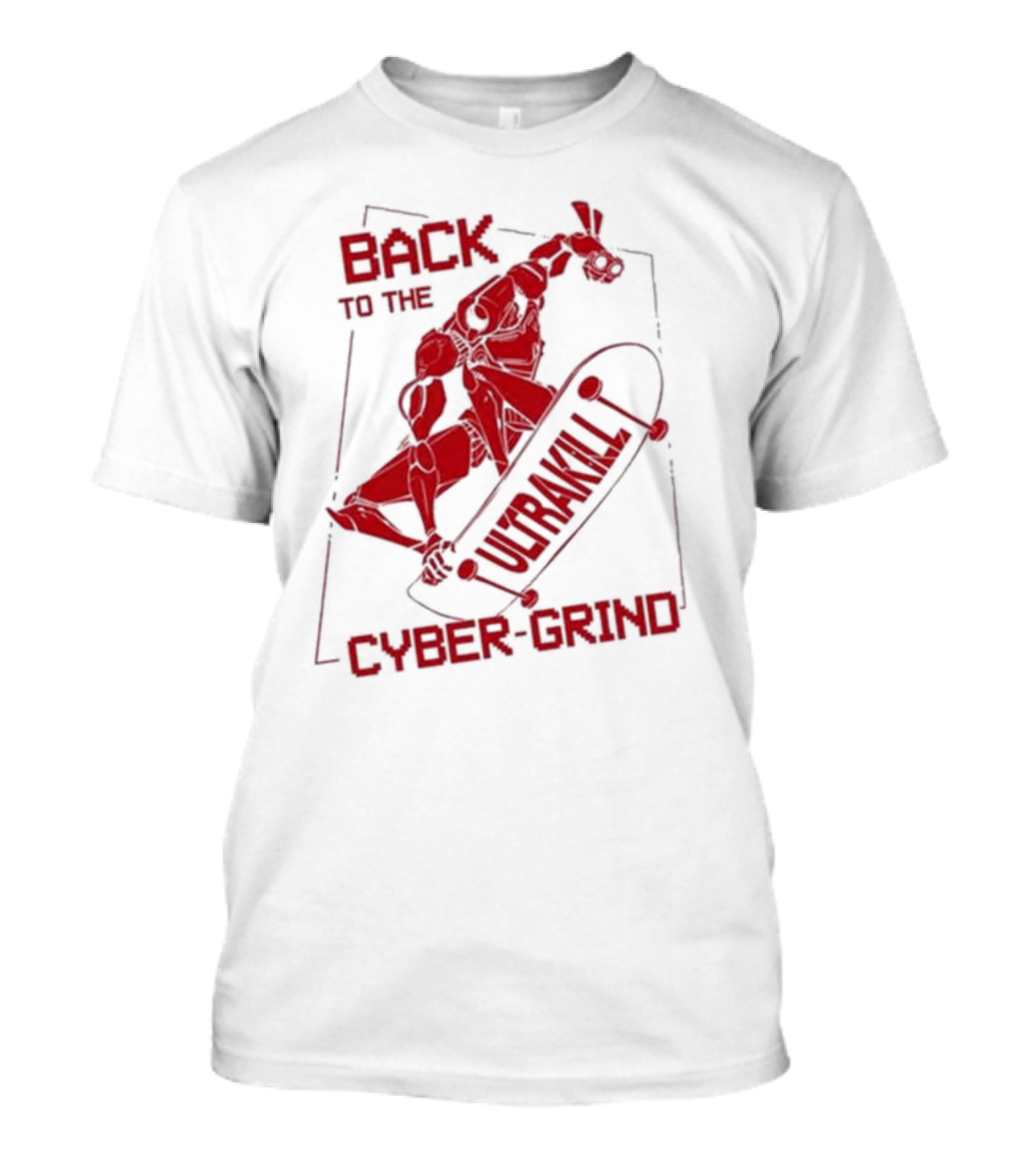 Back To The Ultrakill Cyber Grind Skateboarder De Sports Ultrakill T-Shirt