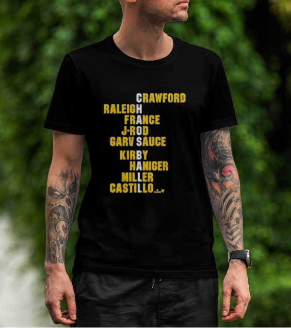 Crawford Raleigh France J-Rod Garv Sauce Kirby Haniger Miller Castillo Chaos Ball Names T-Shirt