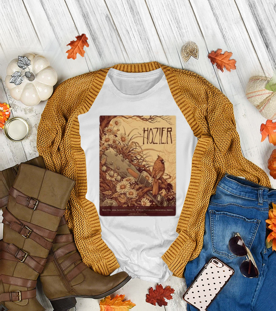 Hozier May 7 2024 Jacksonville FL VyStar Veterans Memorial Arena T-Shirt