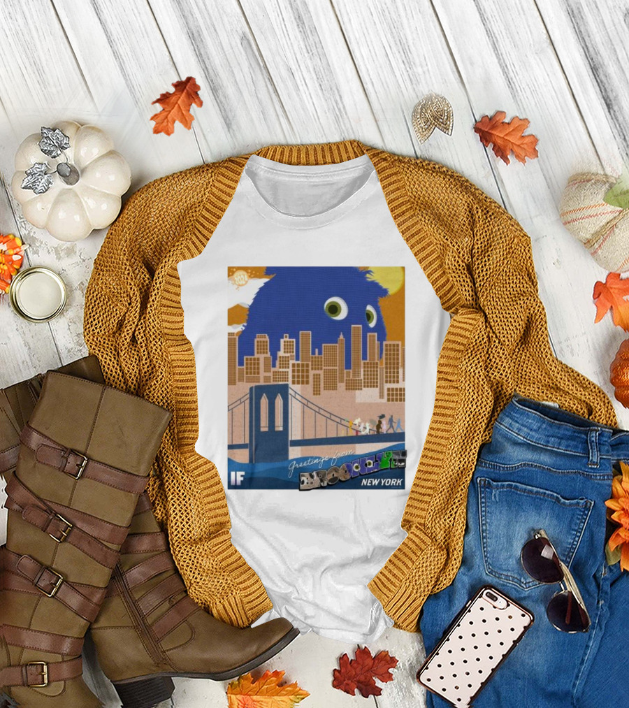 Greetings From Brooklyn New York IF Movie Iconic Cityscape Adventure T-Shirt