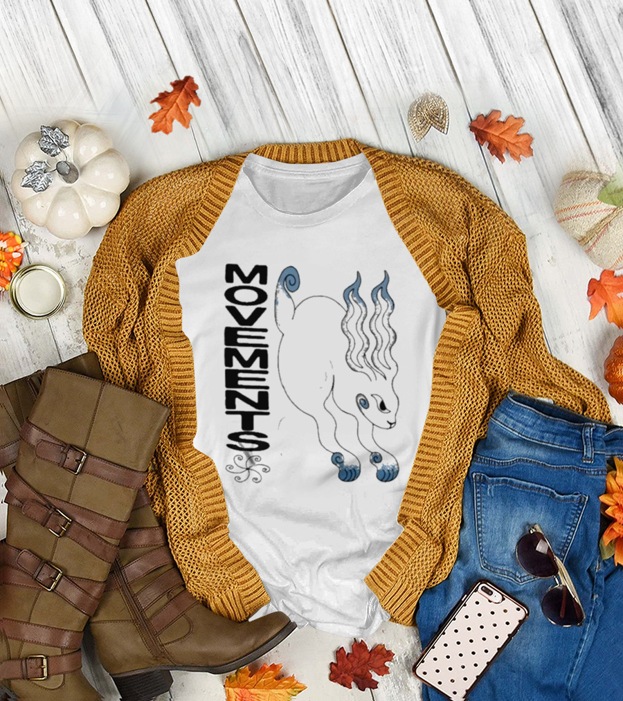 Movements Ruckus Bunny Tour Enigmatic Fiery Blue-Horned Rabbit T-Shirt