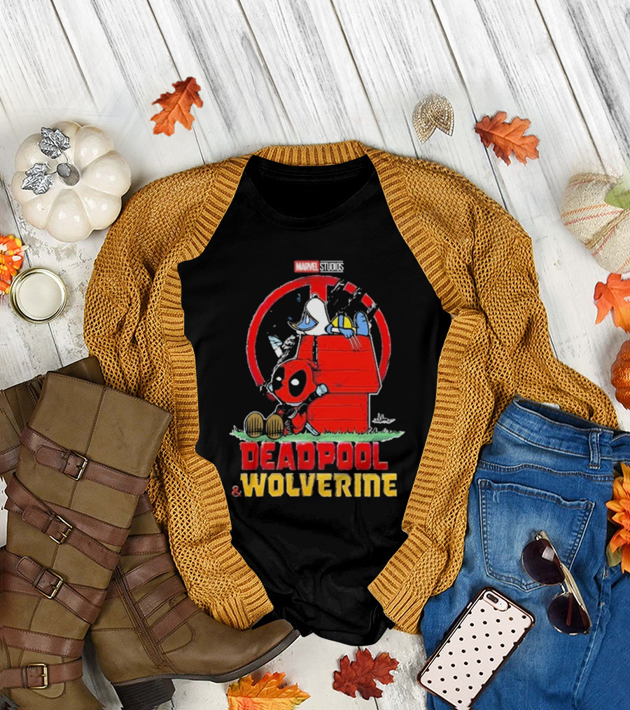 Marvel Studios Deadpool And Wolverine Peanuts Snoopy Crossover T-Shirt
