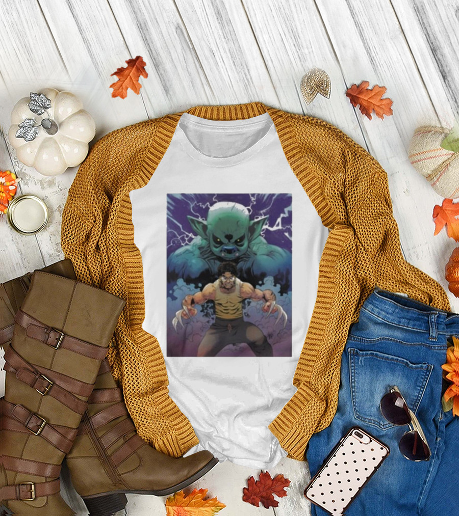 Rick Glassman Rick And Goblin Wolverine Style Fantasy T-Shirt