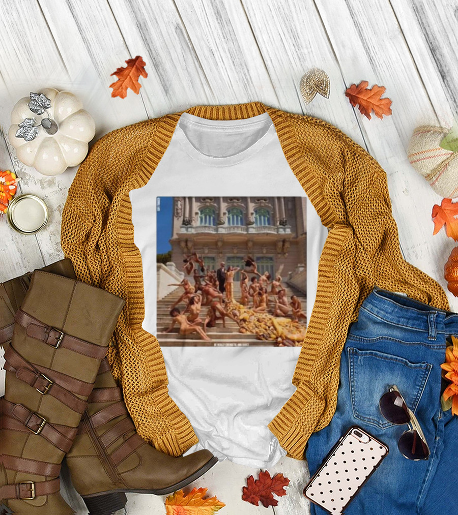 Sofi Tukker Bread Album Cover Art Dripping in Bread on Grand Staircase T-Shirt
