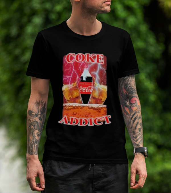Coke Addict Orbital Clothing Coca-Cola Lightning Bubbles T-Shirt
