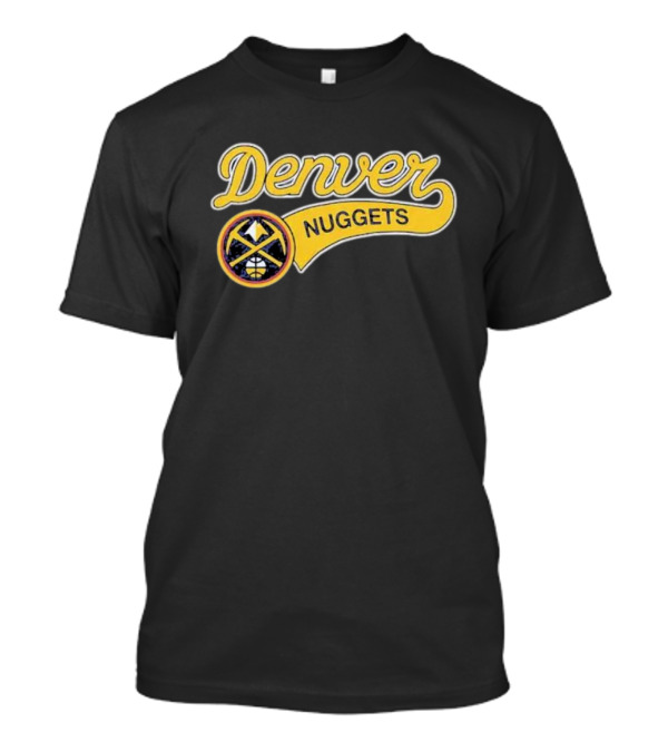 Denver Nuggets Script With Round Emblem T-Shirt