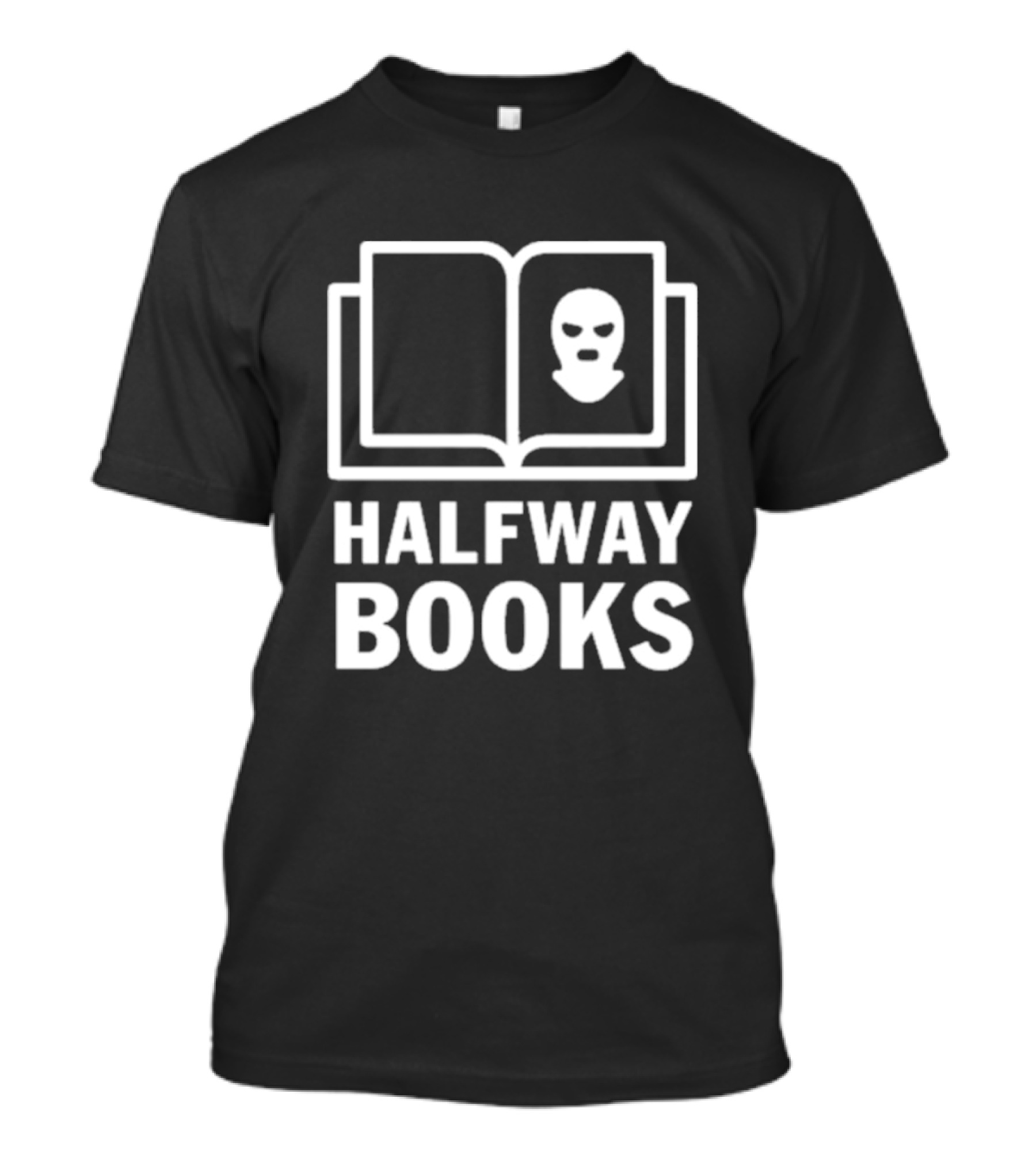 Shea Serrano Halfway Books Open Book Mask T-Shirt