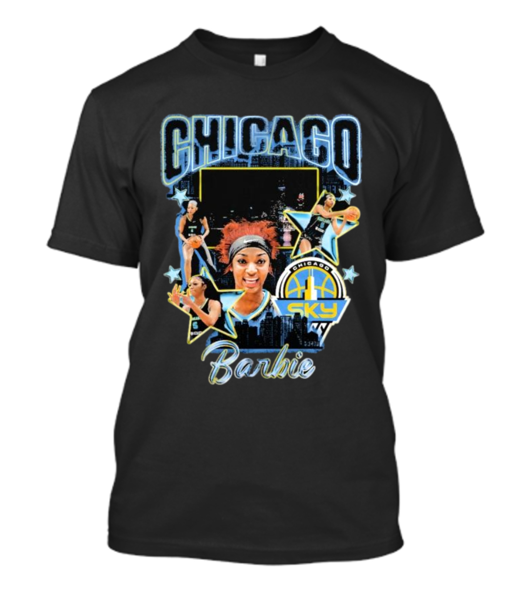 Chicago Sky Barbie Basketball Chicag0 Images T-Shirt