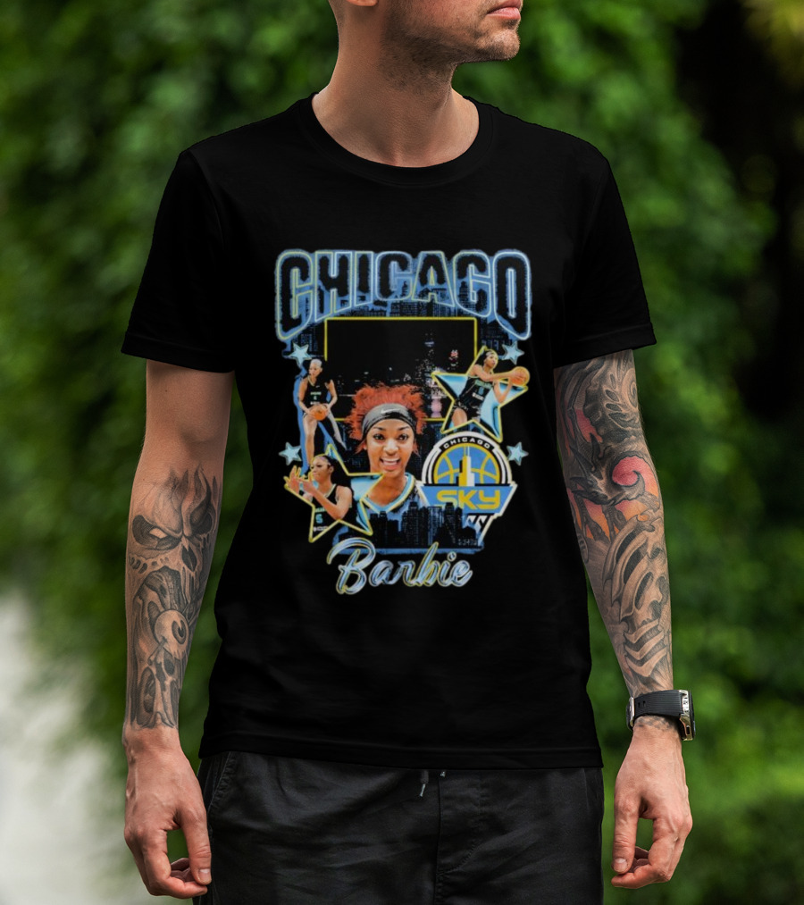 Chicago Sky Barbie Basketball Chicag0 Images T-Shirt