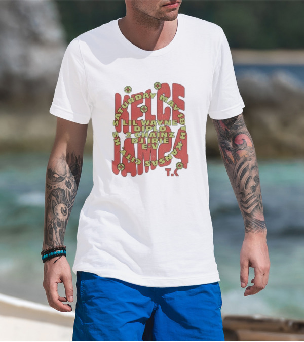 Saturday May 18th Kansas City Kelce Jam Lil Wayne Diplo 2 Chainz DJ Irie E-V Tk T-Shirt