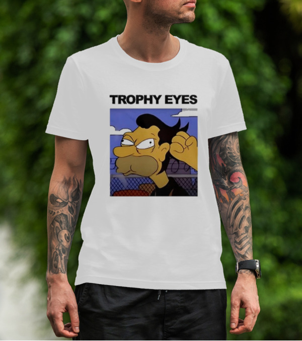 Trophy Eyes Angry Lenny Fence Background T-Shirt