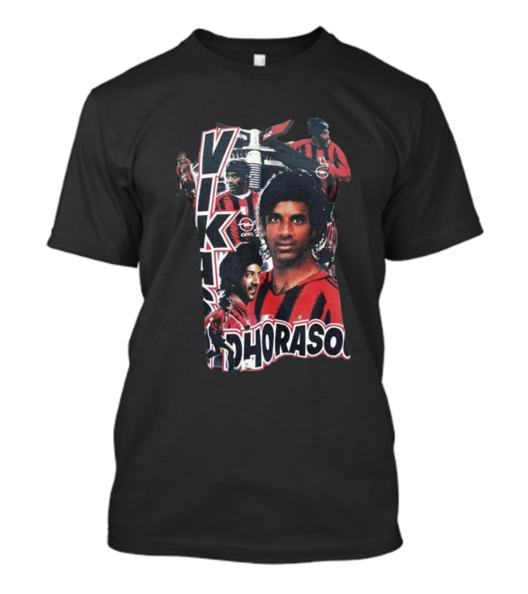Vikash Dhorasoo AC Milan Retro Collage T-Shirt