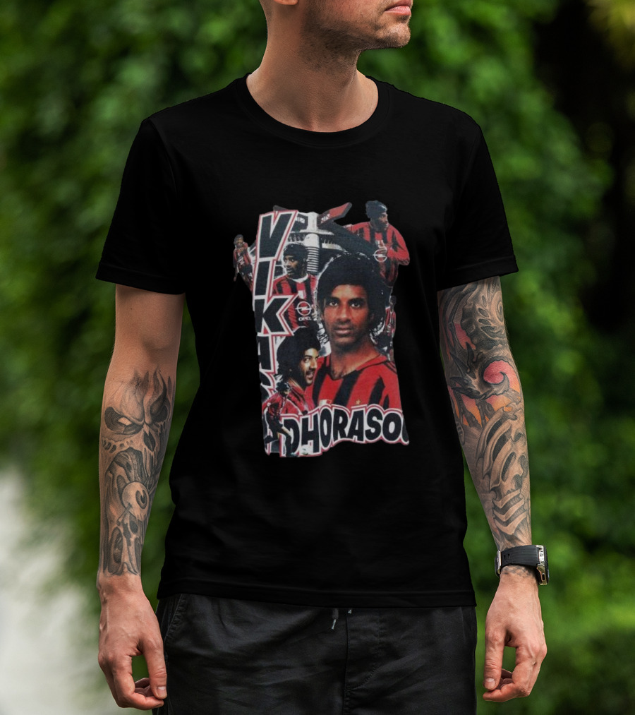 Vikash Dhorasoo AC Milan Retro Collage T-Shirt