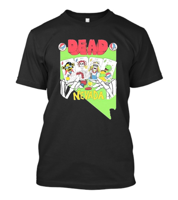 Dead Nevada United States Playing Cards Skeleton Hands T-Shirt