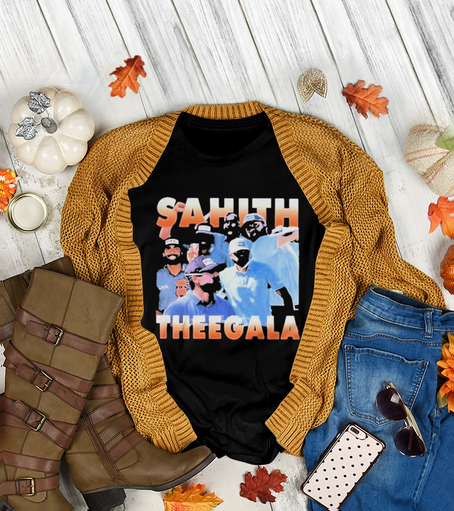 Sahith Theegala Celebratory Golf Moments T-Shirt